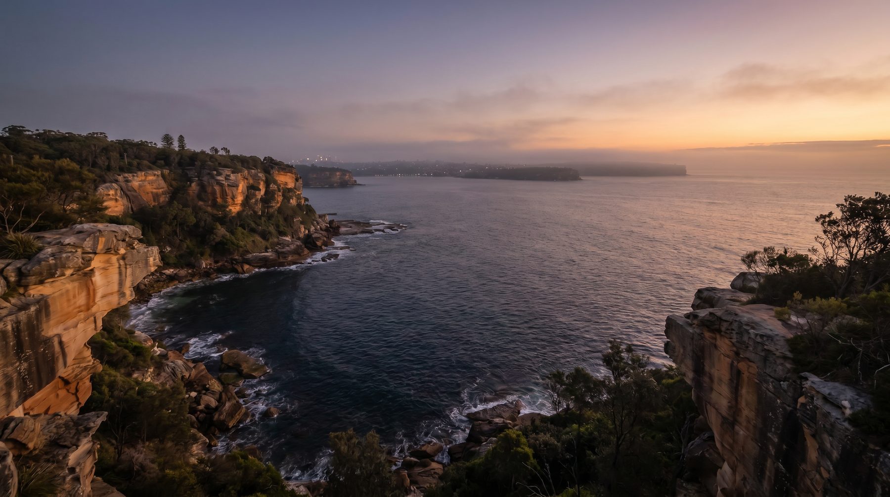 Australian coastline at dusk — Australia