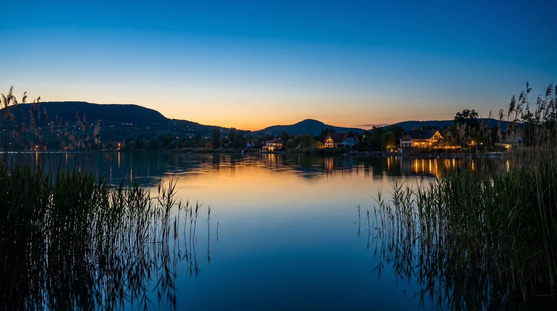 Lake Balaton at twilight — Hungary