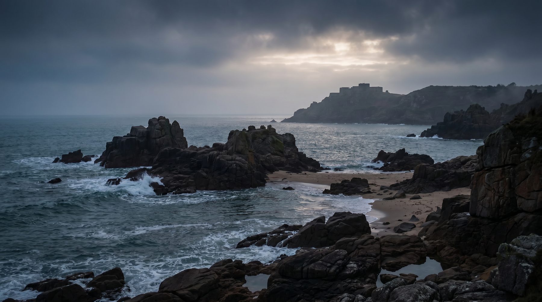 Jersey tidal bay at dusk — Jersey
